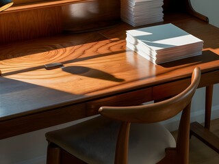 Obraz premium blank paper on the desk