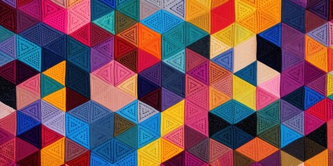 Obraz premium Abstract Colorful Hexagon Design