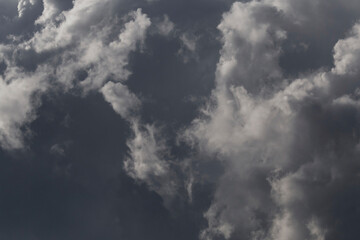 dark thunderstorm clouds in a sky