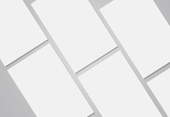 Brochure Flyer white blank Mockup