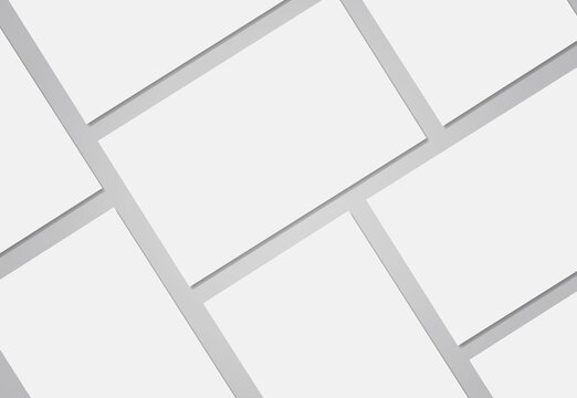Brochure Flyer white blank Mockup