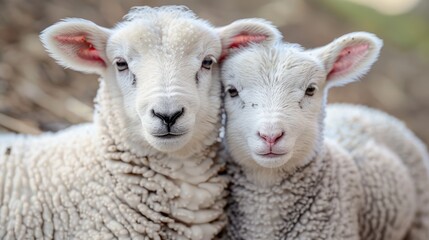 Naklejka premium sheep and lamb 