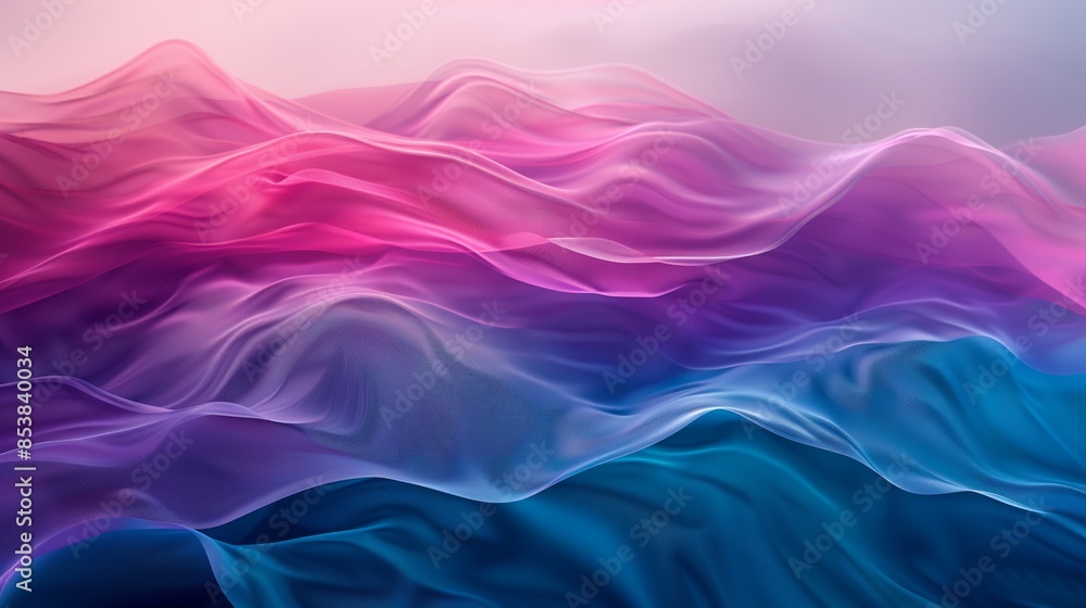 Poster a soft gradient background with a blend of vibrant pink and teal hues, creating an abstract design t