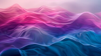 Obraz premium A soft gradient background with a blend of vibrant pink and teal hues, creating an abstract design that adds depth to the composition.