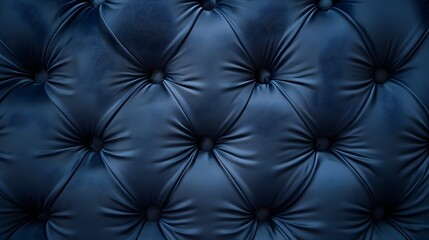Fototapeta premium Luxurious Navy Blue Tufted Fabric Texture and Pattern for Premium Interior and Fashion Design