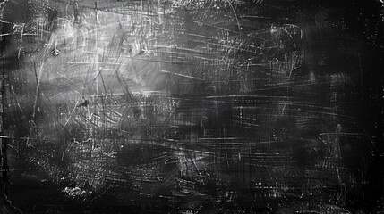 Obraz premium Monochrome image of a chalkboard with white chalk writing