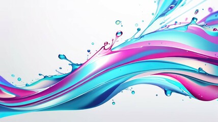 abstract liquid transparent background