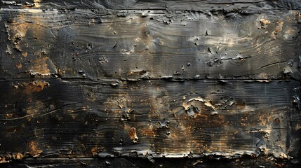 Obraz premium Detailed view of rusty and painted wood