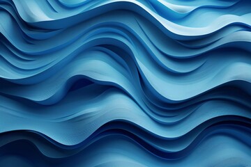 Obraz premium Close-up blue wave pattern on black background