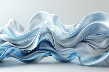 Blue white abstract sculpture white surface close-up