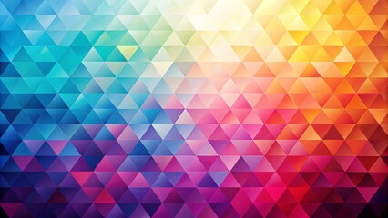Geometric rainbow background. Colorful triangles. Abstract geometric pattern. Bright colors and triangles. Rainbow mosaic