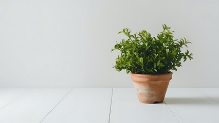 Fototapeta premium Pot in a pot on a white background