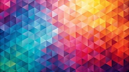 Geometric rainbow background. Colorful triangles. Abstract geometric pattern. Bright colors and triangles. Rainbow mosaic