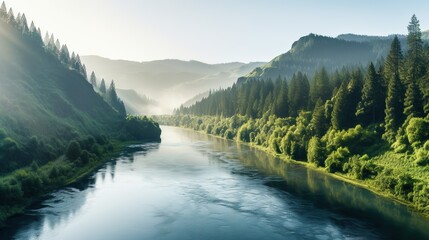 Fototapeta premium river in the mountains