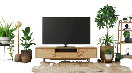 Fototapeta premium TV on white background 