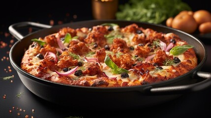 pizza in a pan