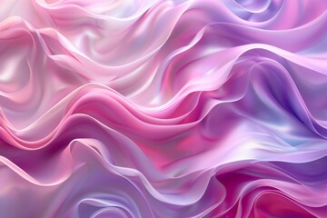 Obraz premium Close up pink purple fabric wave pattern