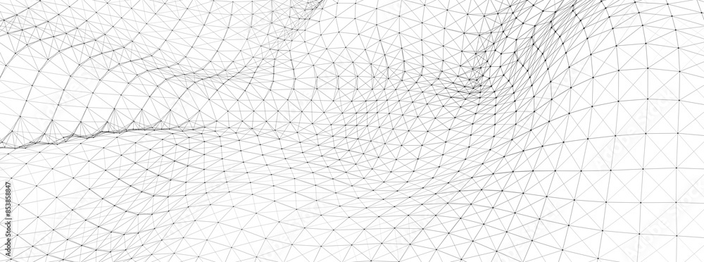 Poster abstract white background with connected dots and lines. medical background. background for business