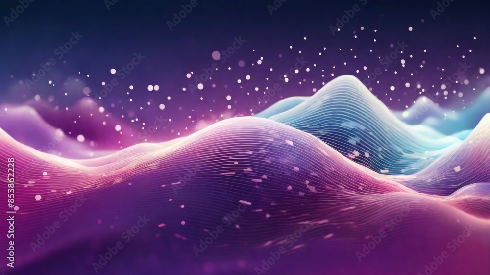 Poster Design an abstract background with overlapping wireless signal waves
