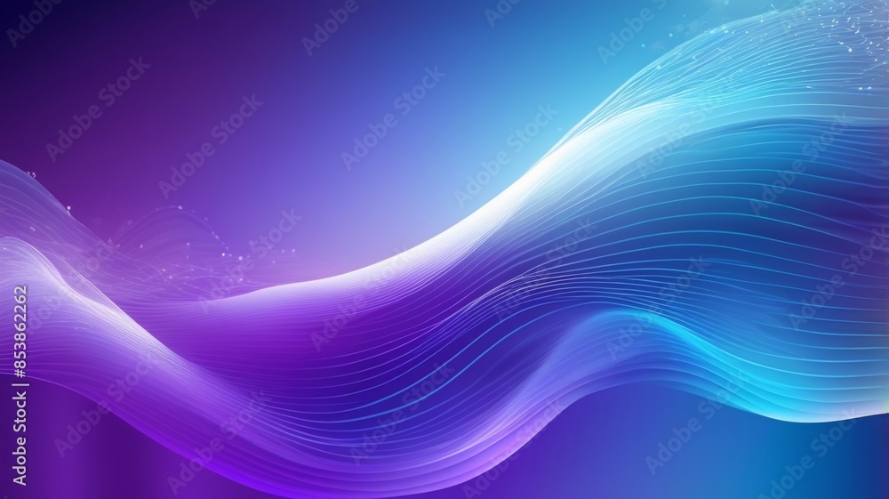 Poster Design an abstract background with overlapping wireless signal waves