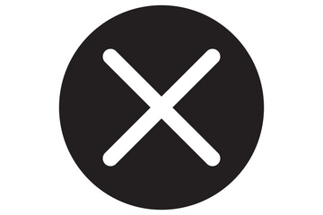 Obraz premium Close icon set. Delete icon vector. cross sign