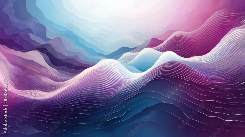 Poster Design an abstract background with overlapping wireless signal waves