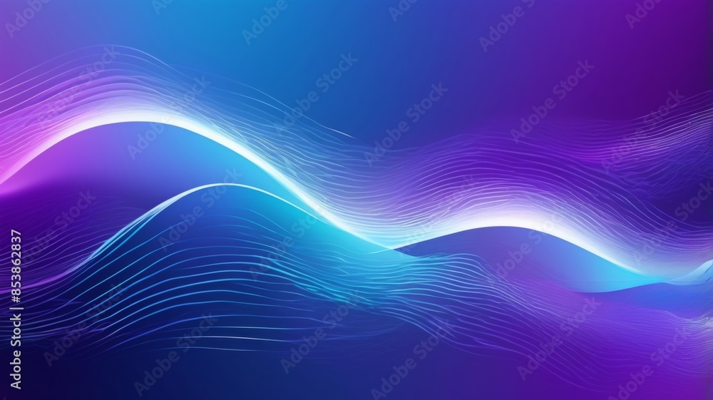 Poster Design an abstract background with overlapping wireless signal waves