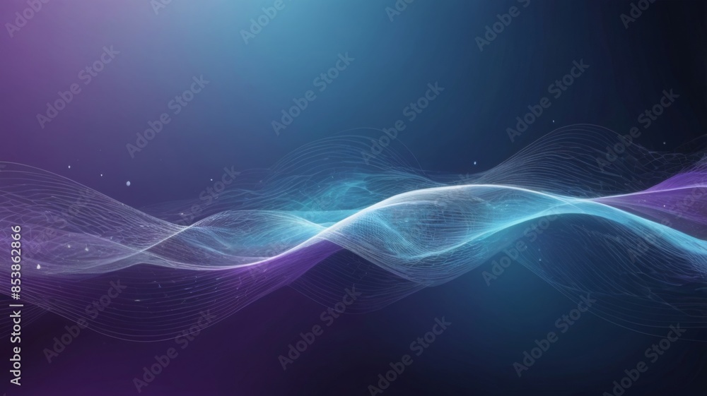 Poster Design an abstract background with overlapping wireless signal waves