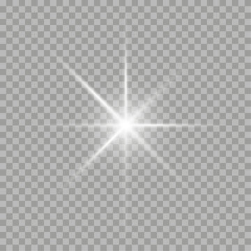 Vector transparent sunlight special lens flare light effect. PNG. Vector illustration.