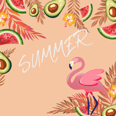 Naklejka premium background with flowers