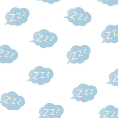 Vector cartoon sleeping icons set for world sleep day.
