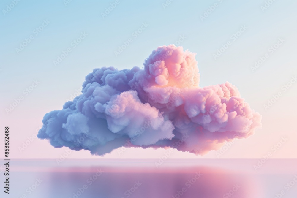 Poster background with white smoke trailing across the floor and pink lighting. abstract background for pre