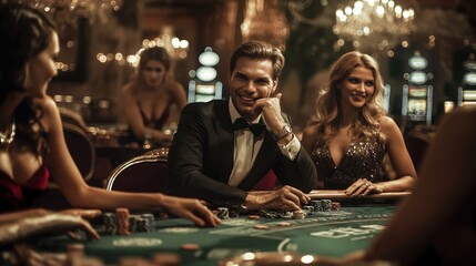 couple in casino