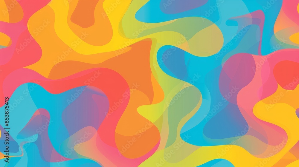 Poster pattern background with colorful abstract elements. illustration template for summer.