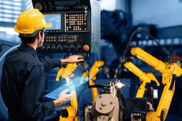 MLP Smart industry robot arms for digital factory production technology showing automation...