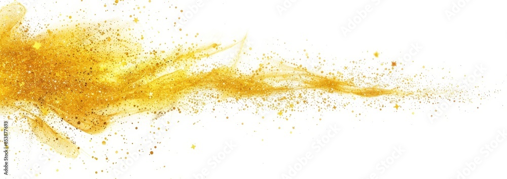 Aufkleber png file contains yellow sparkles glitter special light effect. sparkles on transparent background. 