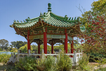 Golden Gate Pavilion at Blue Heron Lake, San Francisco, CA, USA