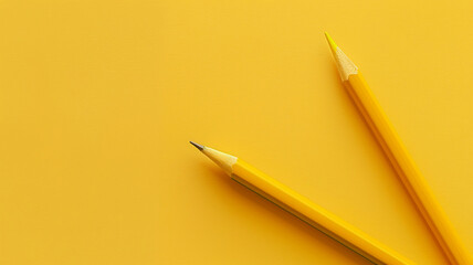 a yellow pencil on a yellow background
