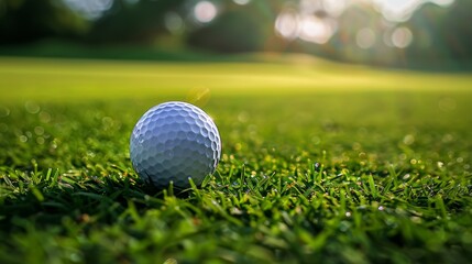 Obraz premium golf ball on green grass