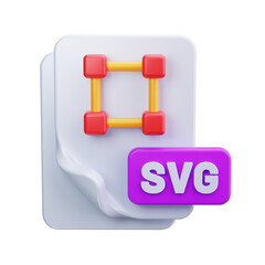 svg file format 3d render icon