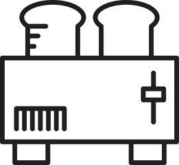 Toaster Line Icon