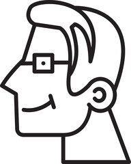 Man Side View Avatar
