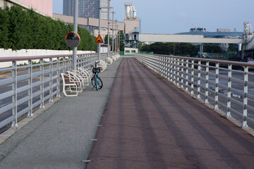Beach walkway and chairs
