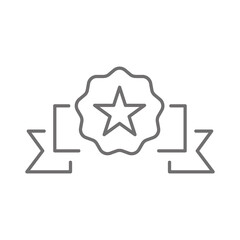 Obraz premium Flat illustration. Victory icon. Award, badge, winner's medal, victory cup. Perfect icon for your design..