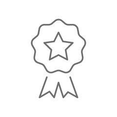 Flat illustration. Victory icon. Award, badge, winner's medal, victory cup. Perfect icon for your design..