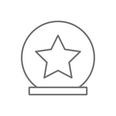 Flat illustration. Victory icon. Award, badge, winner's medal, victory cup. Perfect icon for your design..