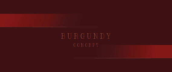 Flat illustration. Minimalist burgundy abstract background with luxurious geometric light shapes. Expensive design for wallpaper, poster, brochure, presentation, website and textile design...