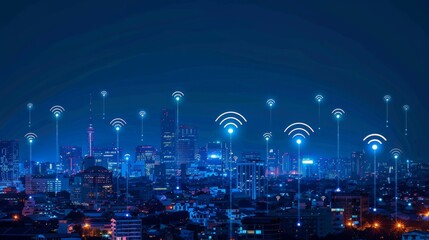 5G, 6G, Big data wireless network, high speed internet, cloud computing or connect diagram technology, Data storage, service, synchronize, online, financial, Connectivity global, smart city, Gen AI