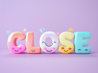 Fototapeta premium A group of colorful letters that spell out the word 