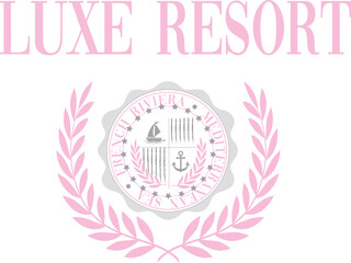 Yacht Sailing Club Nautical Varsity College collegiate teams sail health Luxe USA Trending Anchor Whreaf Graphic Tee t-shirt logo slogan graphic artwork typography tote badge emblem crest 